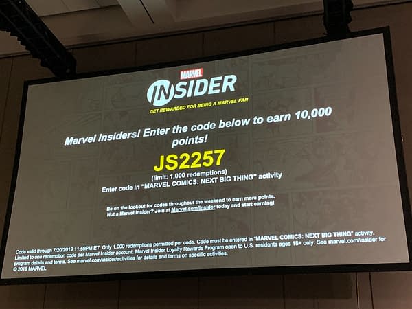 Here's Your Marvel Insider Code From Marvel's Next Big Thing Panel