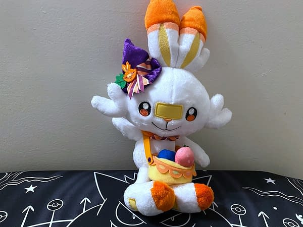 Scorbunny Pumpkin Celebration Poké Plush. Credit: Pokémon Center