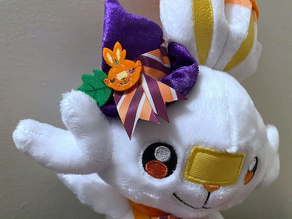 Scorbunny Pumpkin Celebration Poké Plush. Credit: Pokémon Center