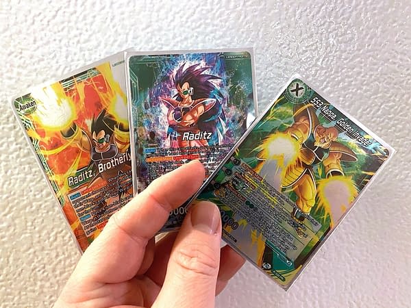 Dragon Ball Super Card Game: Saiyan Showdown promos. Credit: Bandai