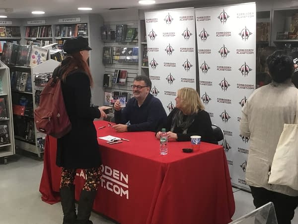 Steven And Sue Signing Sherlock Comics on a Saturday Morning in London