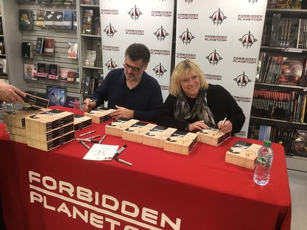 Steven And Sue Signing Sherlock Comics on a Saturday Morning in London
