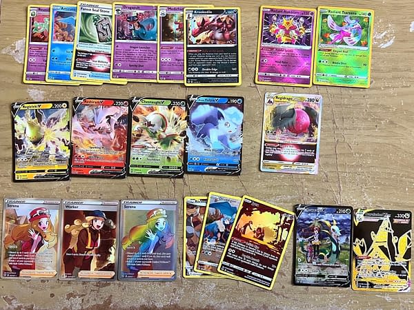 Pokémon TCG: Sword & Shield - Silver Tempest pulls. Credit: Theo Dwyer