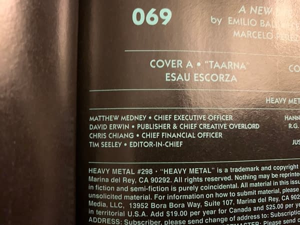 Tim Seeley is the New Editor-In-Chief of Heavy Metal Magazine