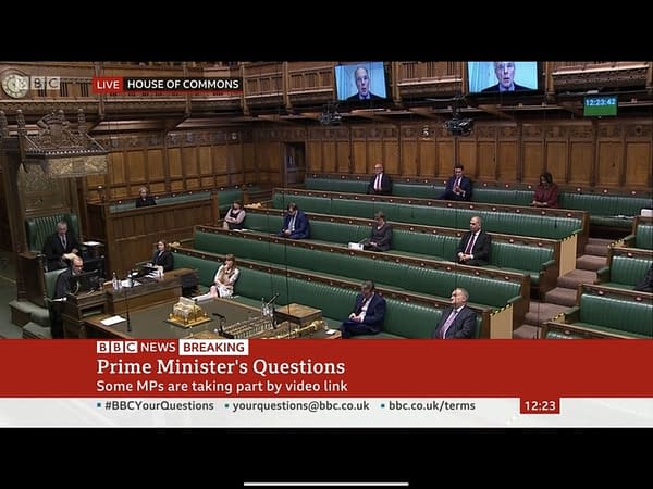Today, Prime Minister's Question Time Went Semi-Virtual. 