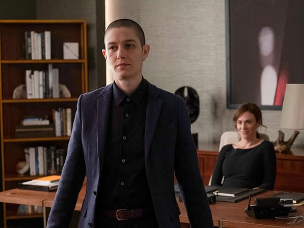 Taylor makes a move on Billions, courtesy of Showtime.
