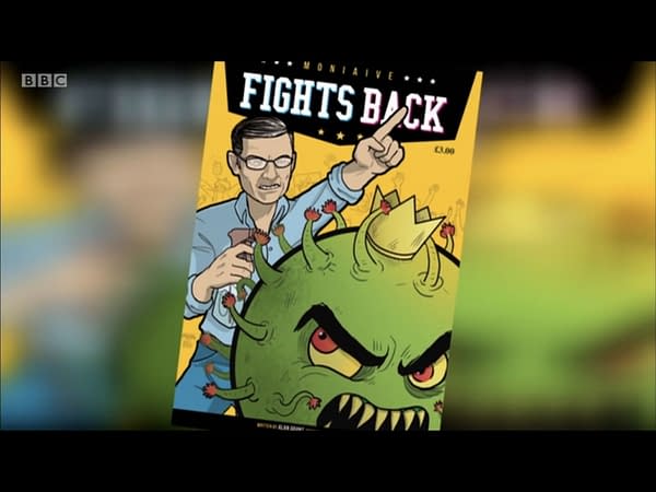 Alan Grant's 'Moniaive Fights Back' Comic on BBC's The One Show.