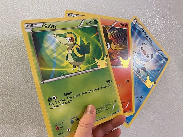 First Partner Pack: Unova oversized cards. Credit: Pokémon TCG