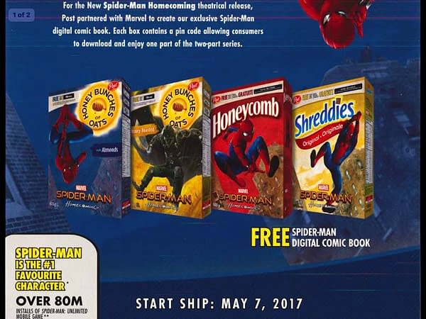 Spider-Man Homecoming Post Cereal Ad