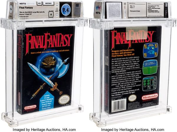 The classic NES game Final Fantasy is up for auction now.