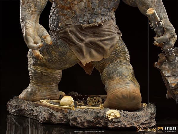 Lord of the Rings Cave Troll Unleashed with Iron Studios