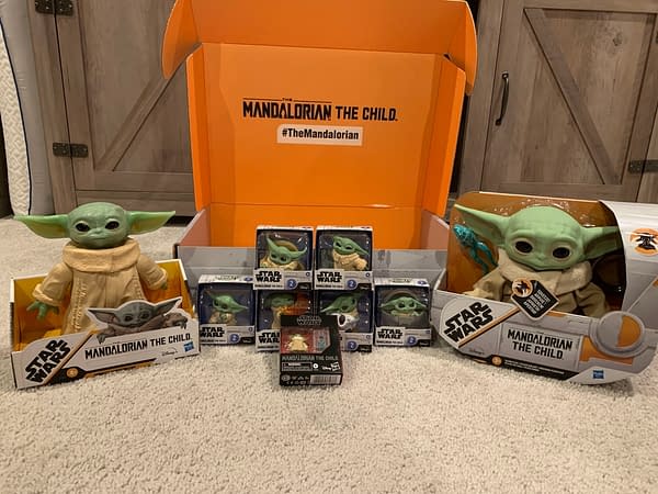 Unboxing A Huge Box Of The Child Mandalorian Toys From Hasbro