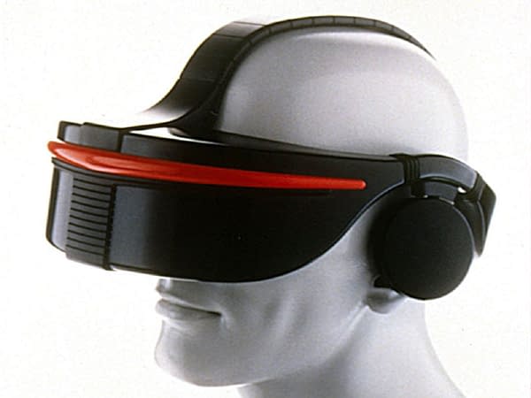 This is heavy, Doc. No, really, this headset is heavy! Courtesy of SEGA.