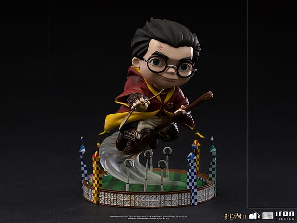 Harry Potter Goes After the Golden Snitch With Iron Studios
