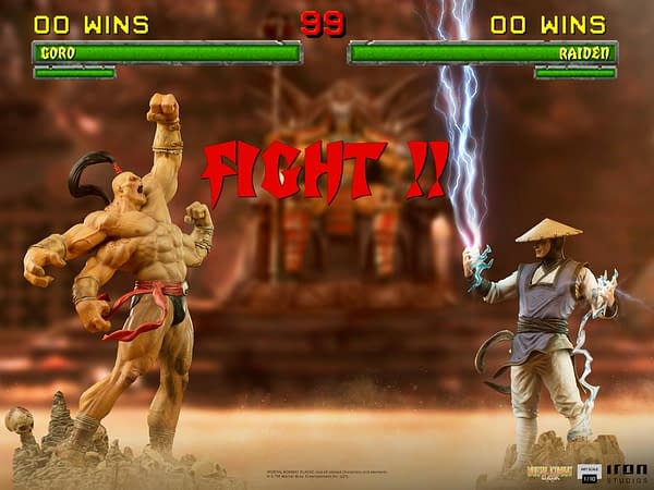 Mortal Kombat Raiden Brings the Thunder To Iron Studios
