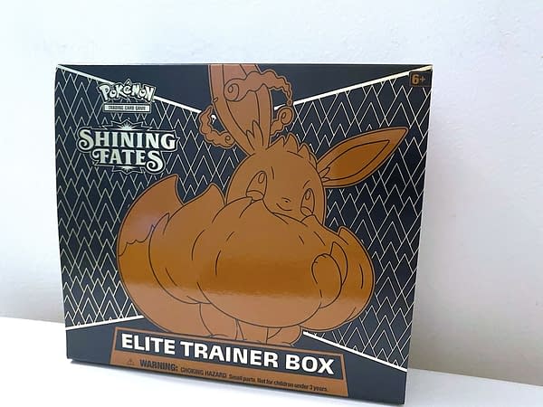 Pokémon TCG: Shining Fates Elite Trainer box. Credit: TPCI