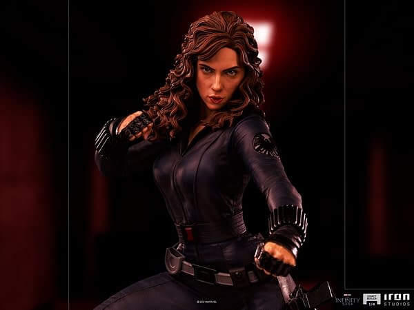 Black Widow Gets New Iron Man 2 Statue From Iron Studios