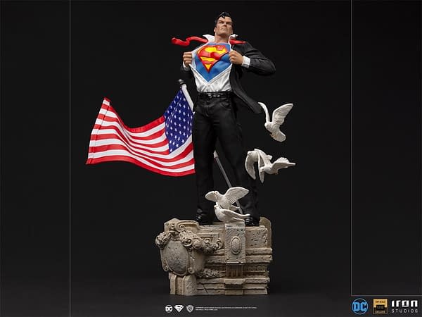 Clark Kent Becomes Superman In New DC Comics Iron Studios Statue