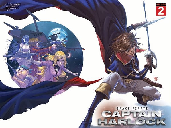 Space Pirate Captain Harlock: Ablaze Reveals Variant Covers for Comic