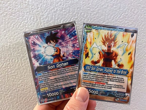 Both sides of the Gohan card. Credit: Bandai