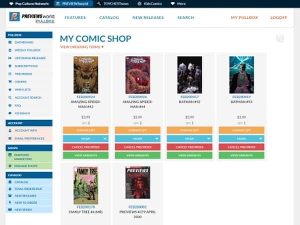Diamond Comic Distributors Launches Consumer Pullbox Service in June