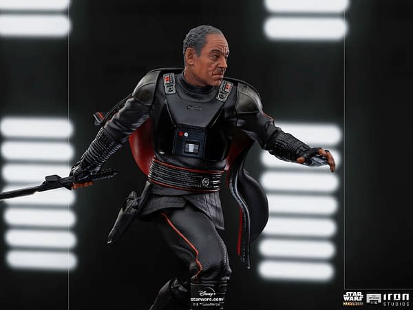 The Mandalorian Wields His Beskar Spear In His New Iron Studios Statue