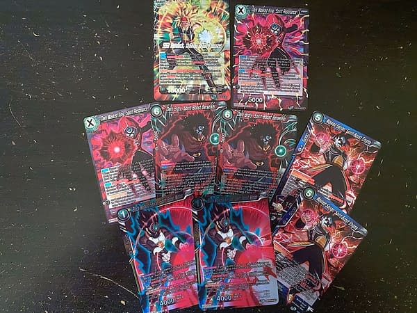 Darkness Reborn Reboot Starter Deck cards. Credit: Dragon Ball Super Card Game