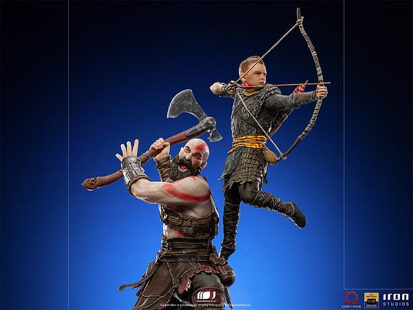 God of War Kratos and Atreus Statue Coming to Iron Studios