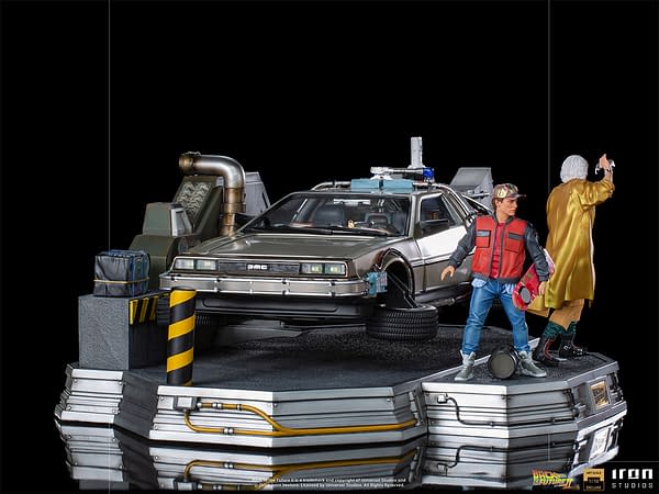 Iron Studios Reveals New Back to the Future Part II Delorean Statue
