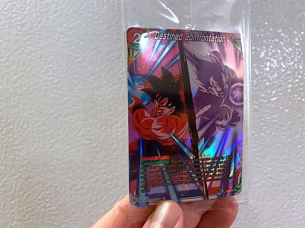 Saiyan Showdown Premium Pack promo. Credit: Dragon Ball Super Card Game