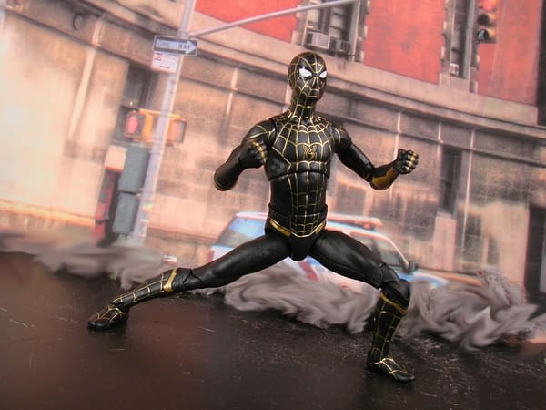 Spider-Man Black and Gold Suit Arrives from Diamond Select Toys