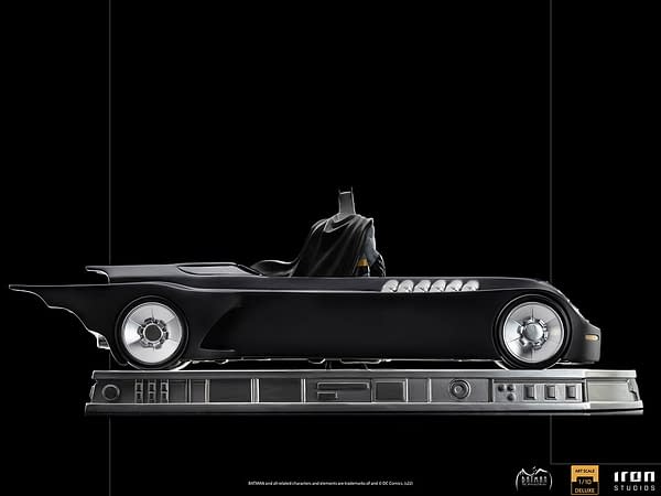Batman and the Batmobile Get Animated with New Iron Studios Statue