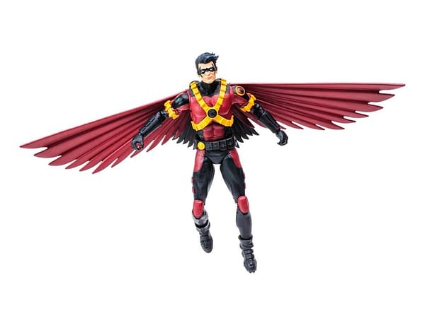DC Comics Tim Drake Red Robin Figure Soars with McFarlane Toys