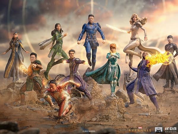 Iron Studios Debuts Entire Collection of MCU Eternals Statues