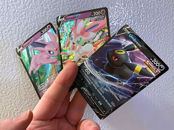 Eeveelution V Heroes Tins promos. Credit: Pokémon TCG 