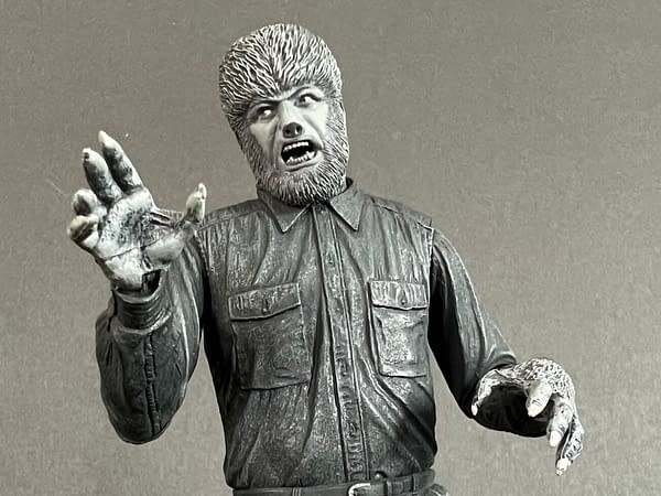 NECA's Black & White Universal Monsters Wolf Man Is Incredible