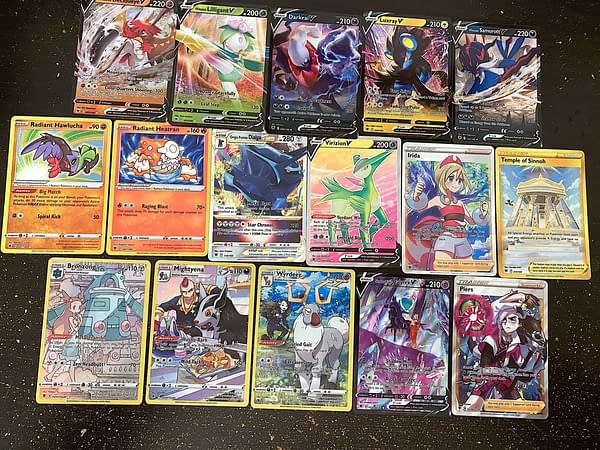 Pokémon TCG Astral Radiance cards. Credit: Theo Dwyer