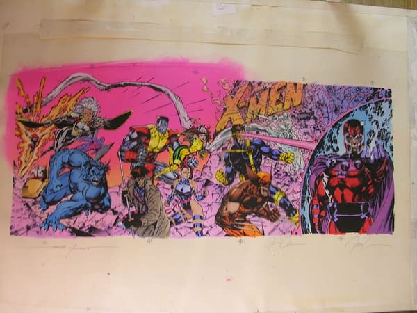Iconic Jim Lee & Scott Williams' X-Men #11 Double Page Spread