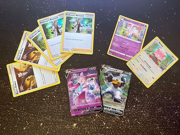 Pokémon TCG - Pokémon GO Mewtwo vs. Melmetal Deck pulls. Credit: Theo Dwyer