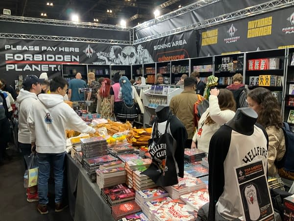 XXX booths at MCM London Comic Con October 2022