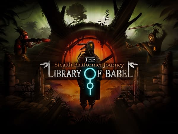 Promo art for The Library Of Babel, courtesy of Neon Doctrine.