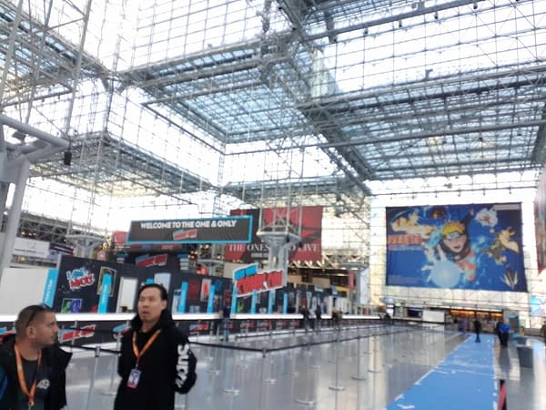 A Gallery From The Lobby Of New York Comic Con 2023 During Set Up