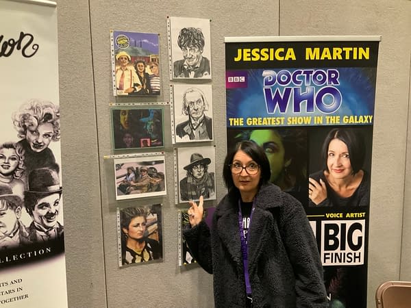 Jessica Martin at MCM's Artist Alley, photo by Rich Johnston