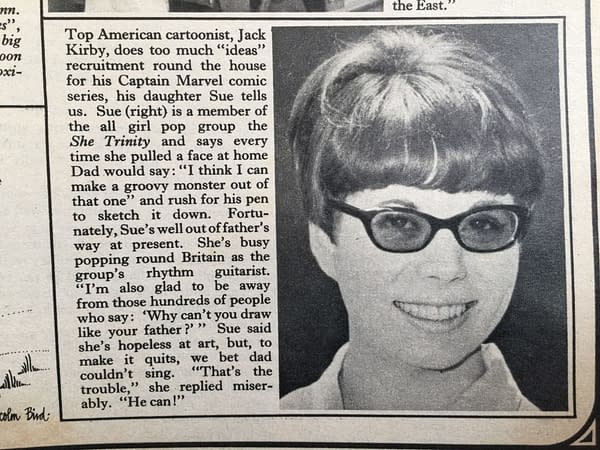 Jack Kirby's Daughter, Susan Kirby, Was A Sixties Pop Star In Britain