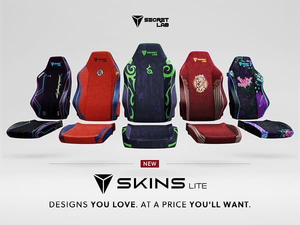 Secretlab Reveals New SKINS Lite Collection With Several IPs