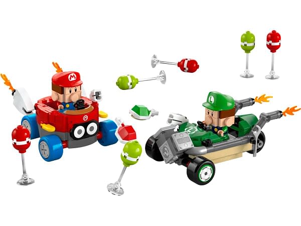 Baby Mario and Luigi Hit the Finish Line with LEGO Mario Kart 