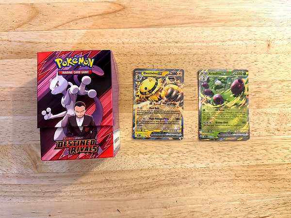 Scarlet & Violet – Destined Rivals cards. Credit: Theo Dwyer