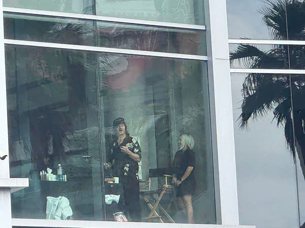 When Darly Dixon Waves From The Window At San Diego Comic-Con