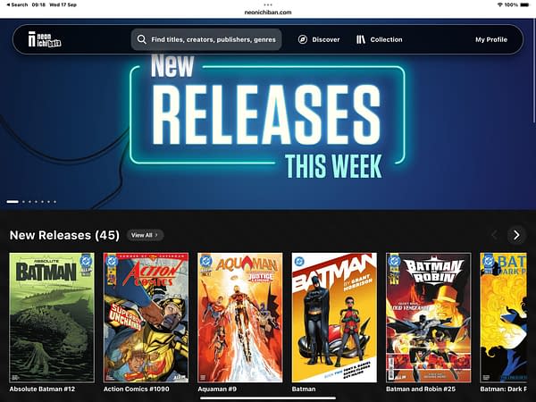 Titan Joins Dynamite At New Digital Comics Distributor, Neon Ichiban
