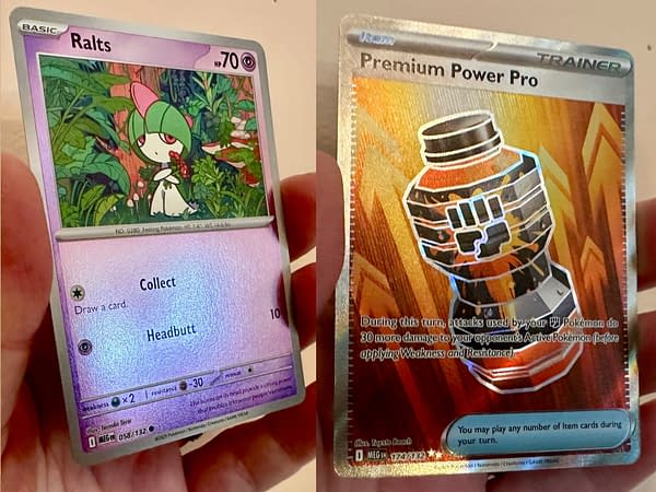 Mega Evolution era Reverse Holos and Full Art Trainer Item cards. Credit: Theo Dwyer Mega Evolution era Reverse Holos and Full Art Trainer Item cards. Credit: Theo Dwyer